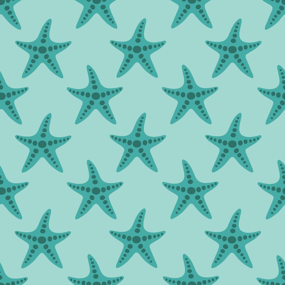 Sea Star Fish pattern seamless pattern background for packaging and decoration vector