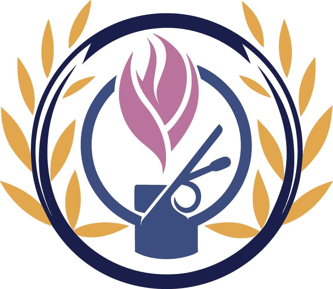 Elegant Flame Logo for salon, Energy, Spa, and Wellness Branding vector