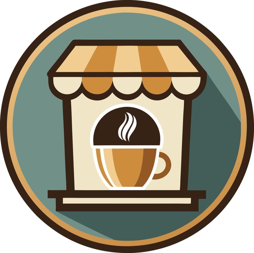 Modern Coffee Shop Logo with a Cozy Cafe Design for Branding and Marketing Use vector