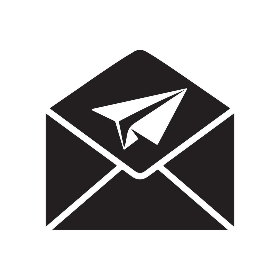 Envelope icon illustration for email communication and messaging vector