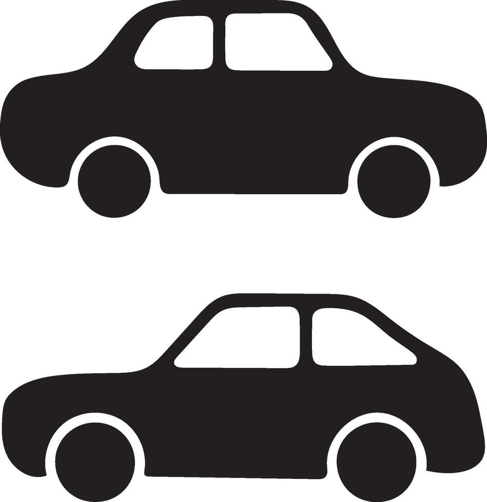 Car icon set. Car icon simple flat style illustration vector