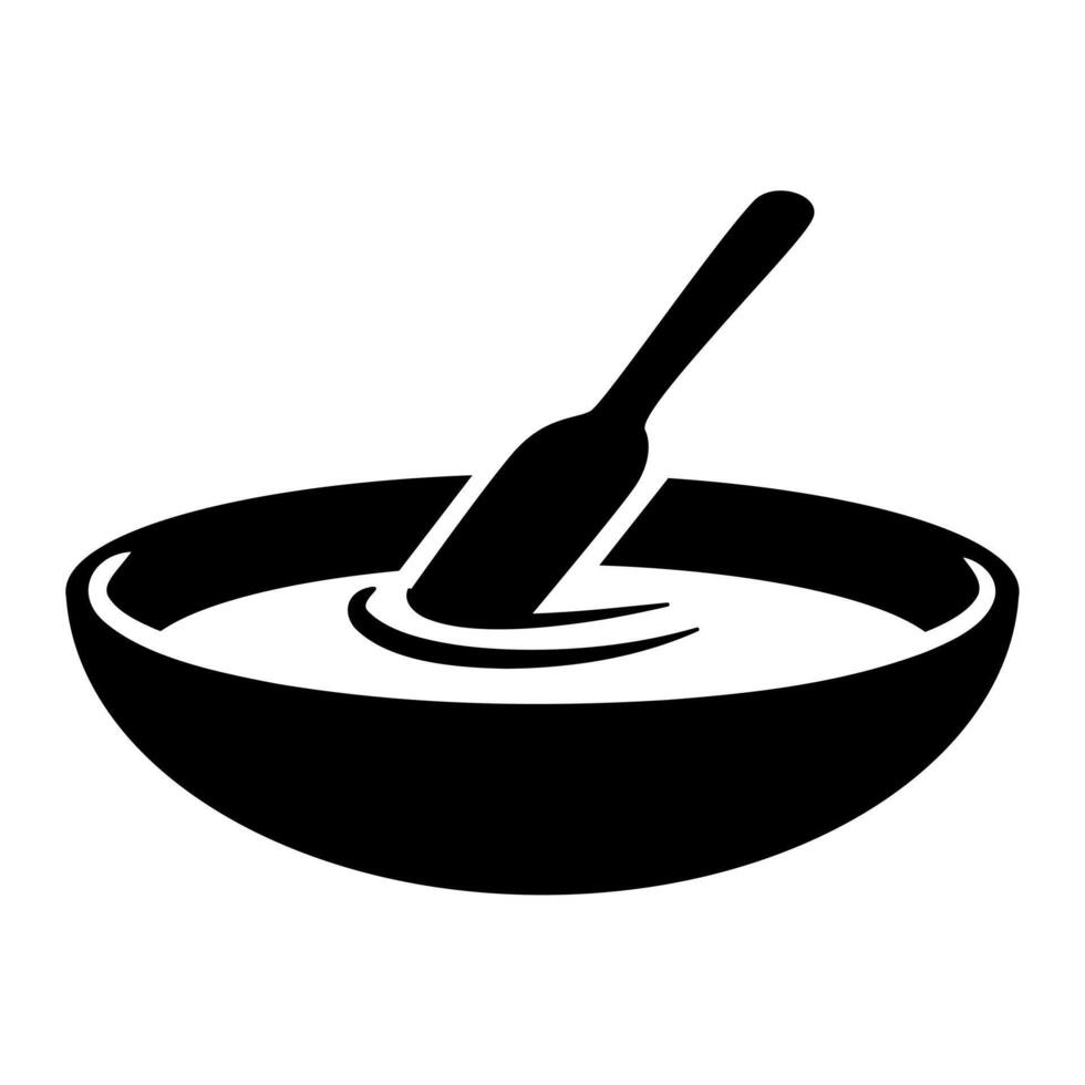 Black graphic of cooking vector