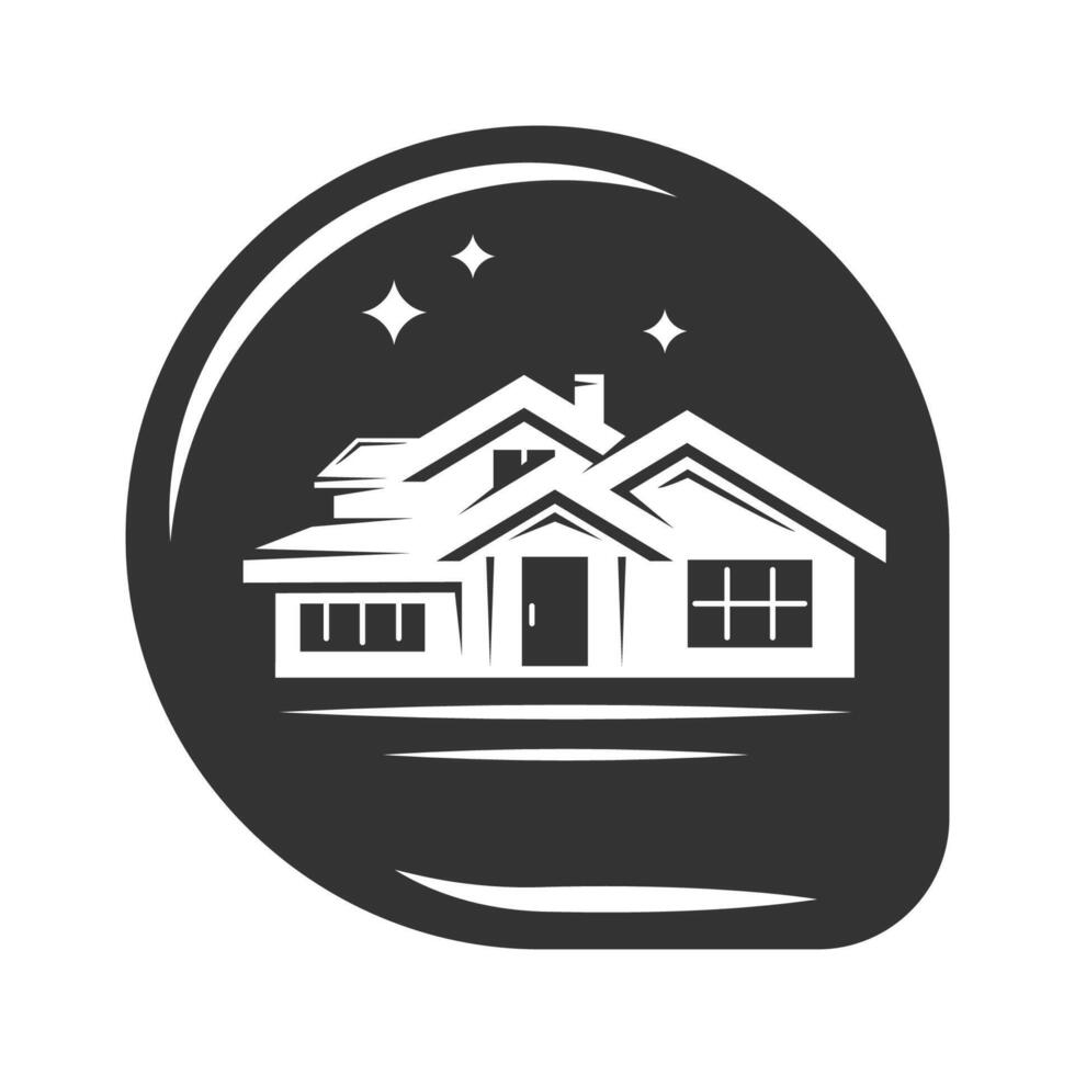 House and glossy shiny vector