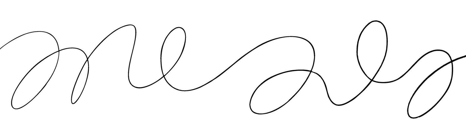 Seamless line pattern with ripple strokes and abstract curves. Corrugated wave design for graphic borders and decorative elements. Flat illustration isolated on white background. vector