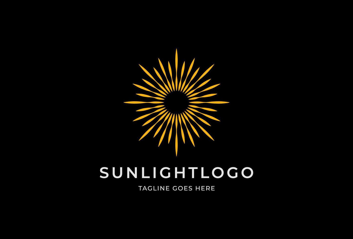 Sunlight Logo design Inspiration, sun logo template, Illustration vector