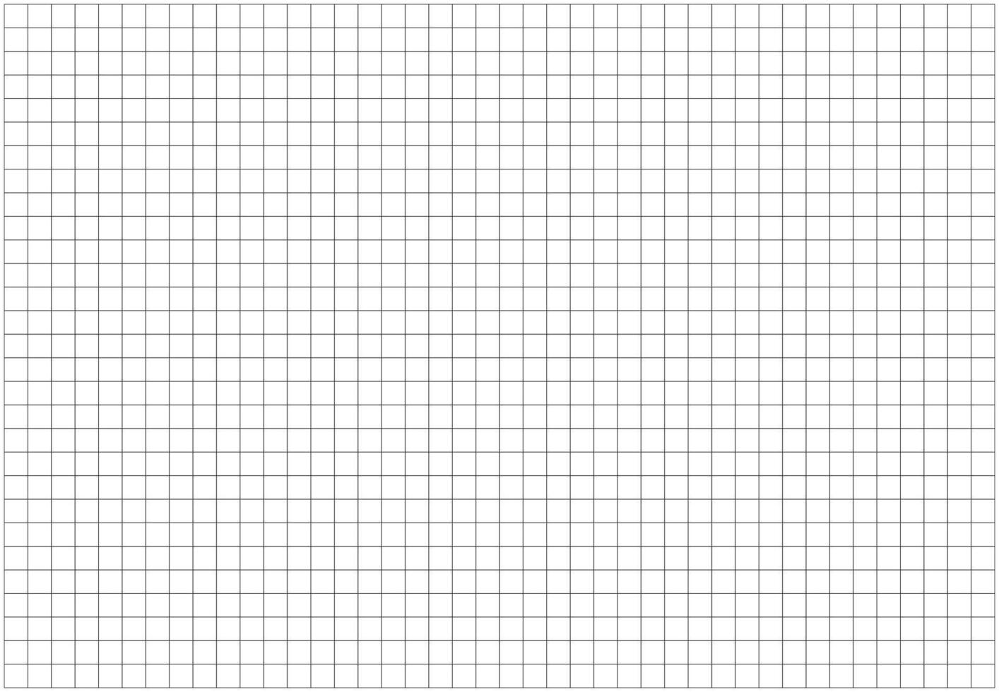 Squared wide grid paper. Notebook sheet blank mockup. Mathematics pattern. Black grid texture. Typography template for making notebooks production for school. Education backdrop. vector