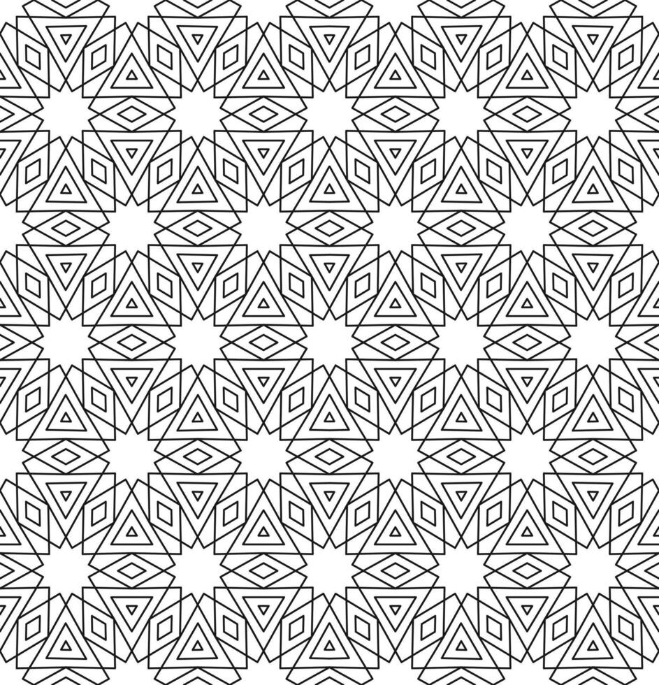 Seamless pattern in authentic arabian style vector
