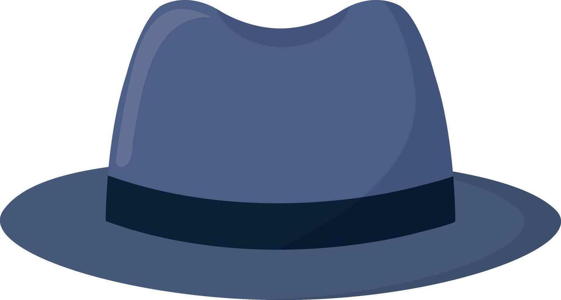 Isolated hat in flat style. illustration. vector