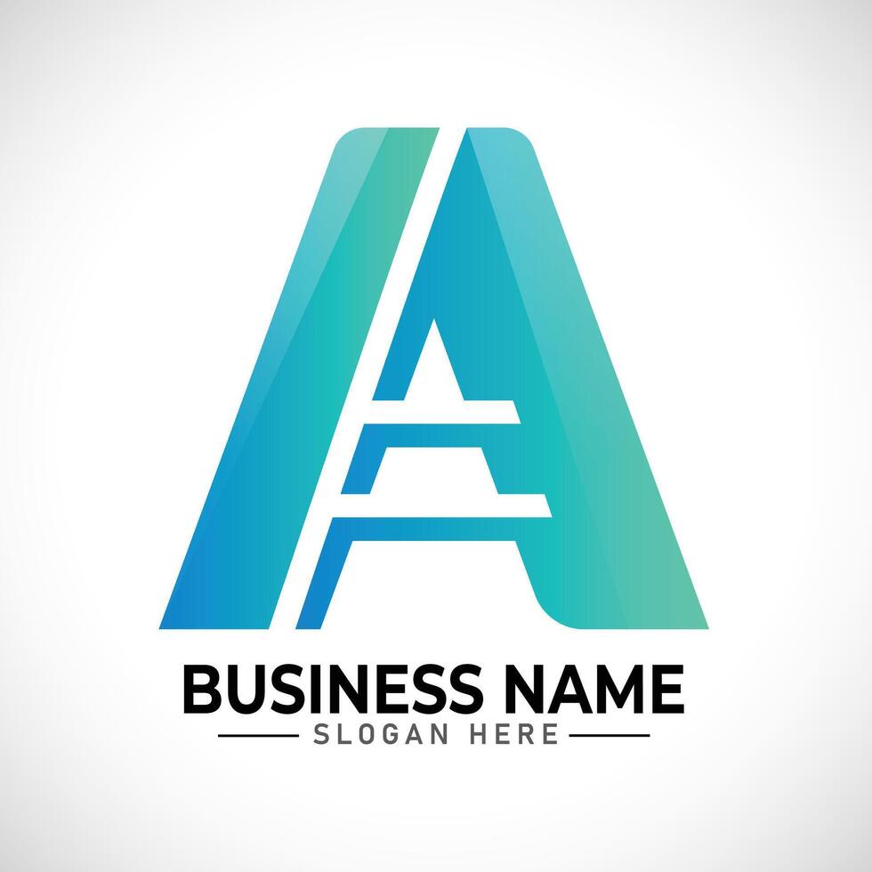 A letter logo design vector