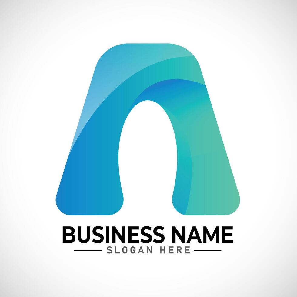 A gradient abstract logo vector