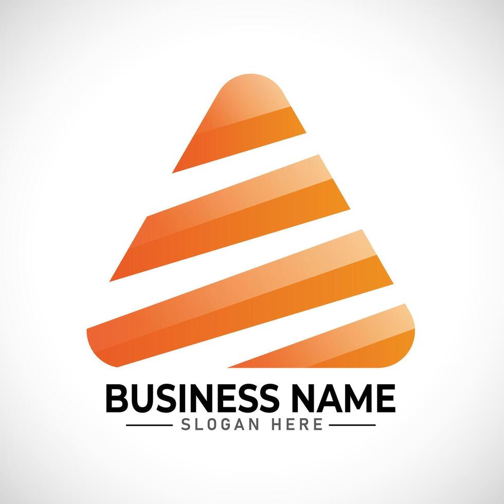 A gradient logo design template vector