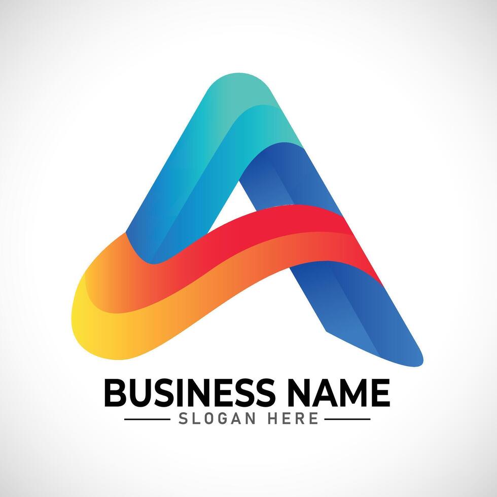 A letter logo vector