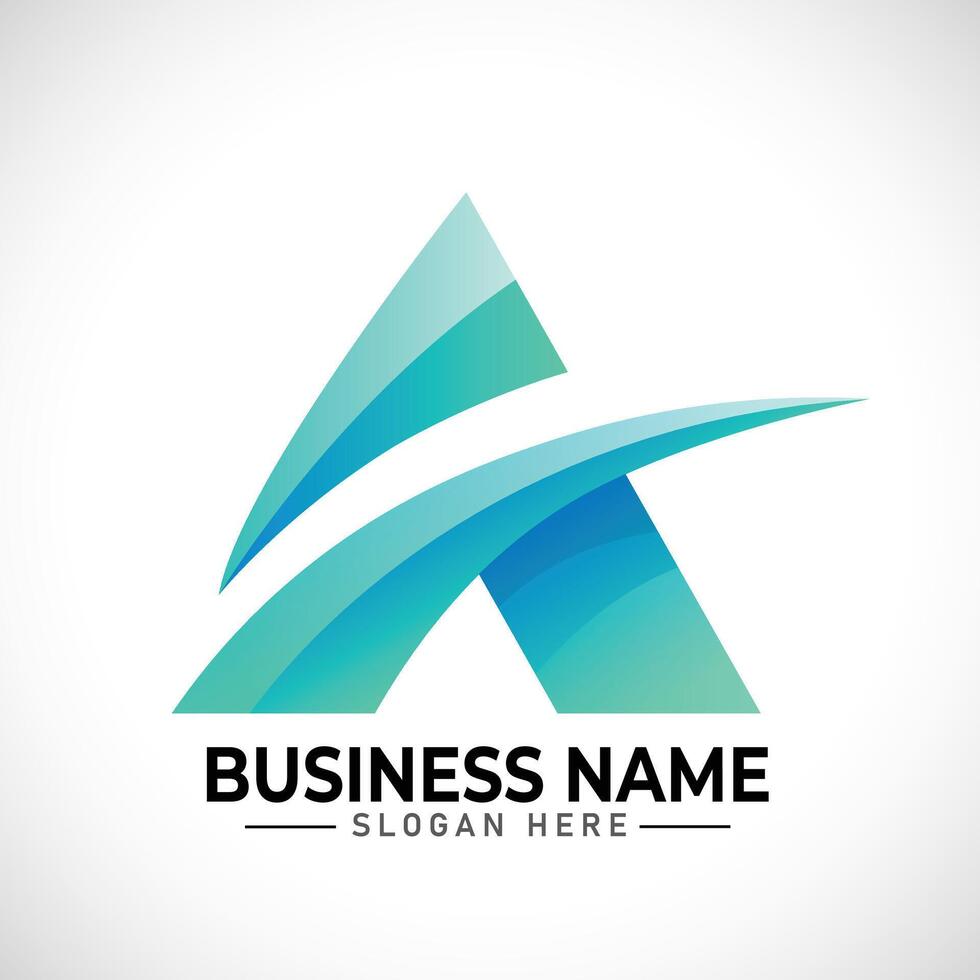 A logo design, a letter logo vector
