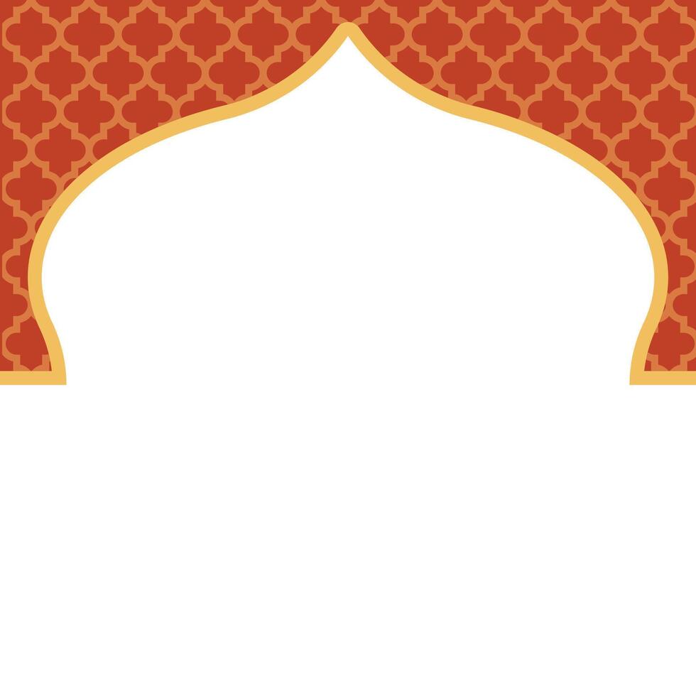 frame arabic pattern element design vector