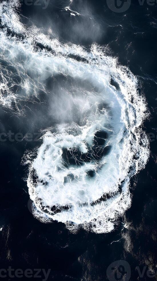 A large wave in the ocean photo