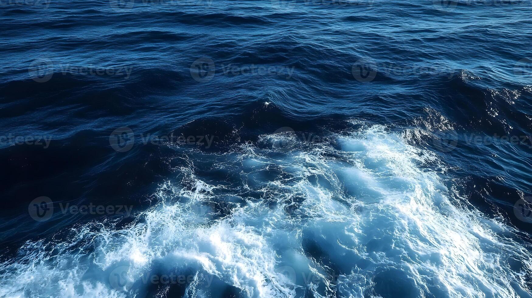 A view of the ocean from above photo