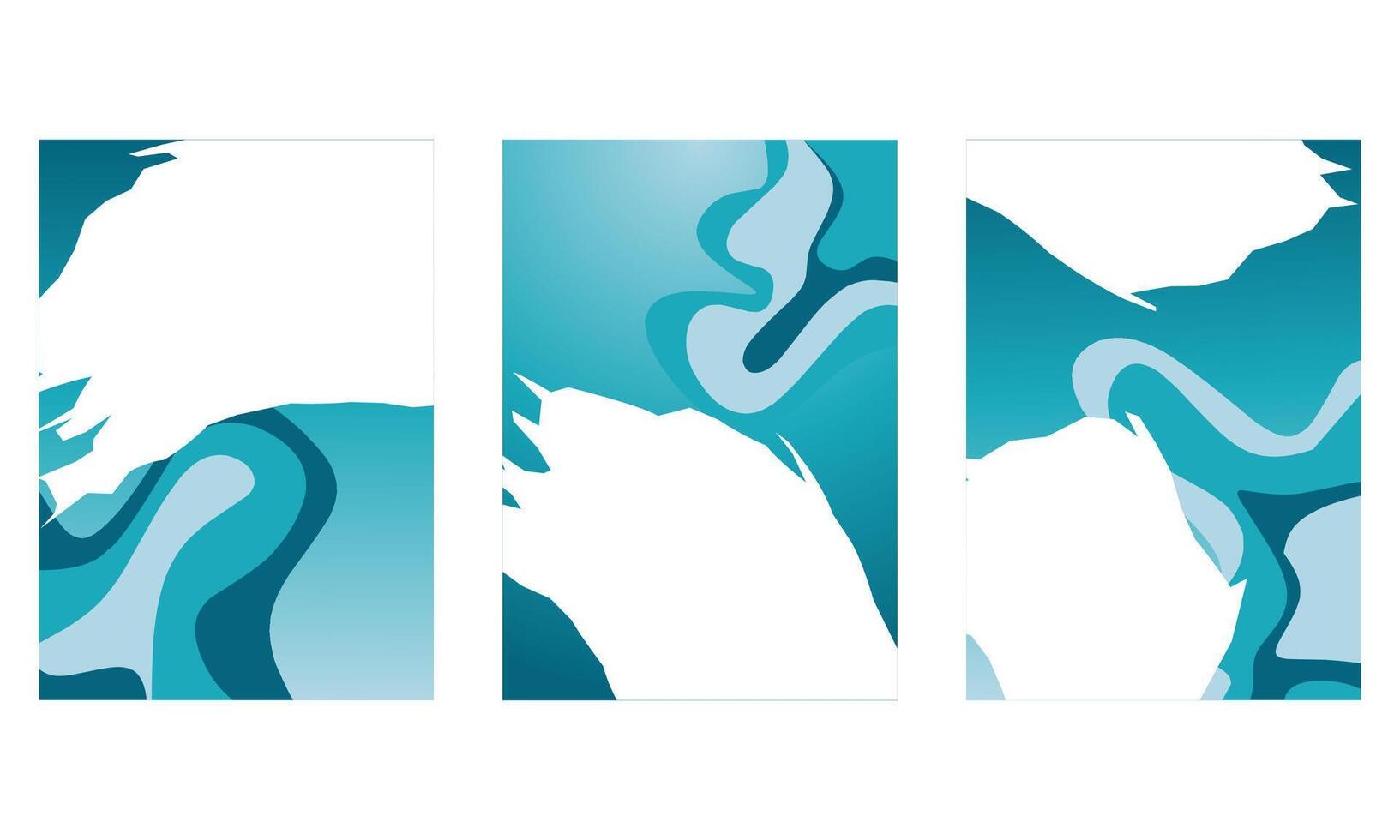 Set of abstract colorful gradient designs vector