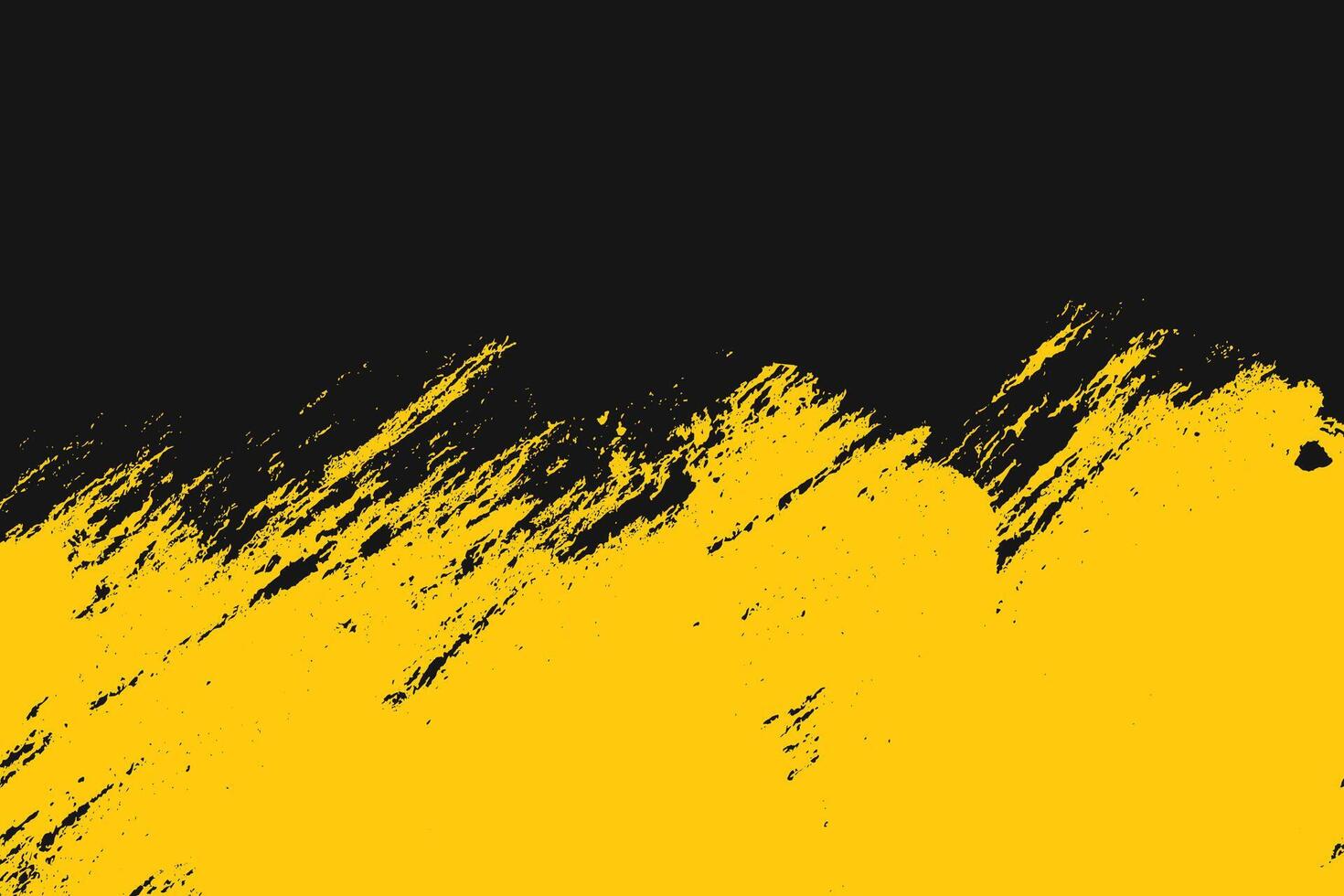 Black and Yellow Grunge Urban Texture with Grainy Spray Effect. Yellow Fragmented Grungy Texture. Dust Overlay Grain Texture Background vector