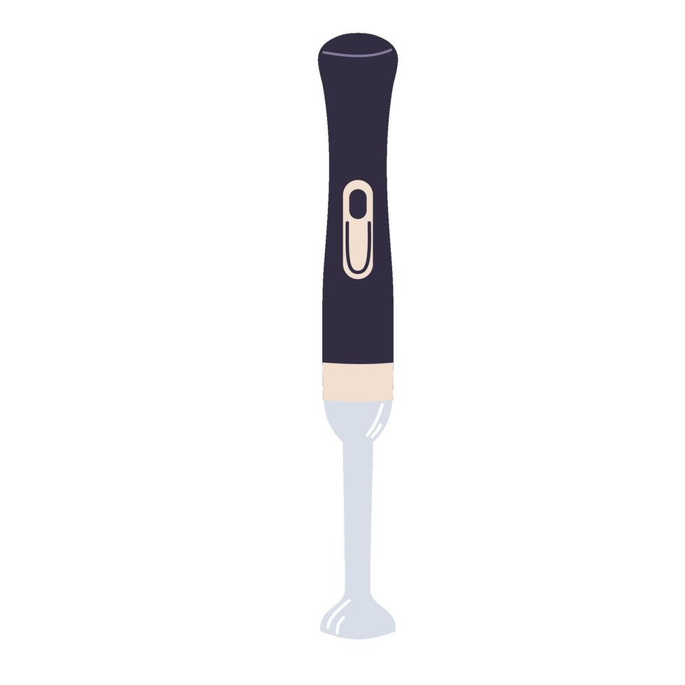 Immersion blender isolated on white background. Kitchen appliance. vector