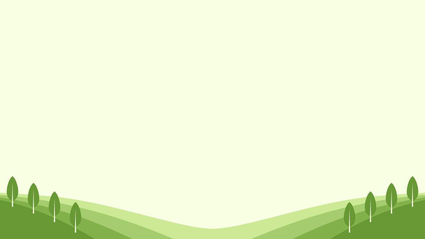 Meadow illustration with copy space background vector