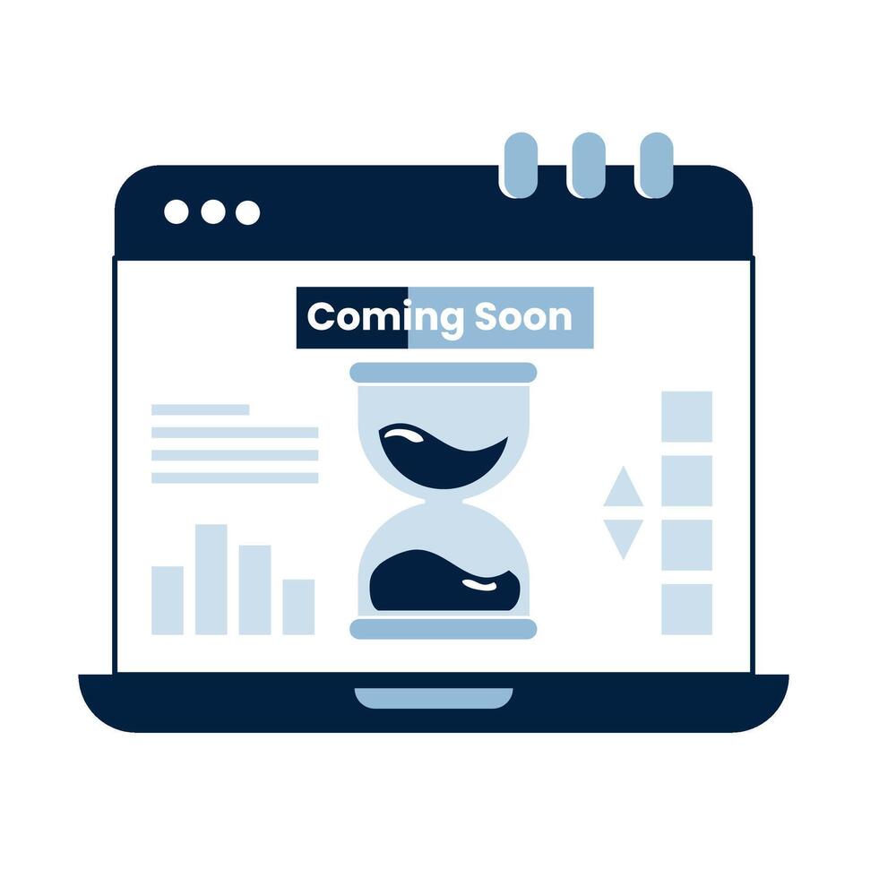 Announcement Icon Checkmark, chat bubble with Coming Soon, and nature elements, representing updates or releases. Perfect for general announcements, marketing vector