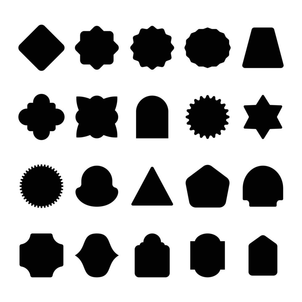 basic shape blank tag label vector