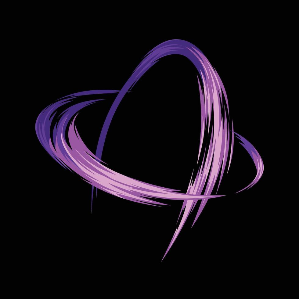 purple cartoon energy motion effect vector