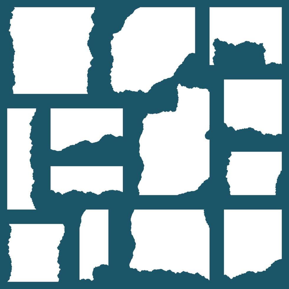 blank torn of paper element vector