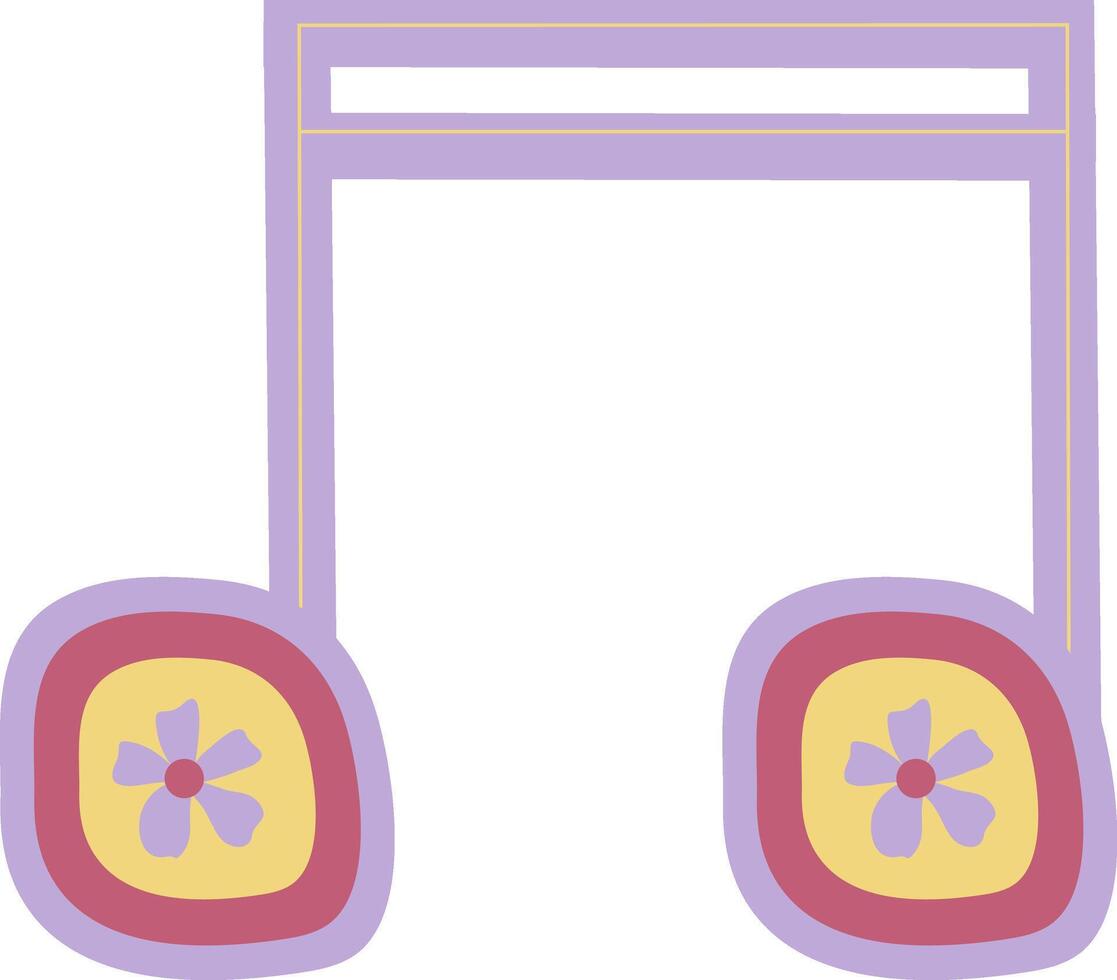 music sheets sticker vector
