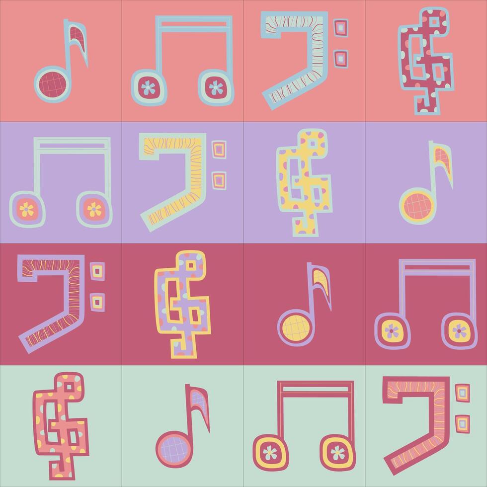 musical symbol pattern vector
