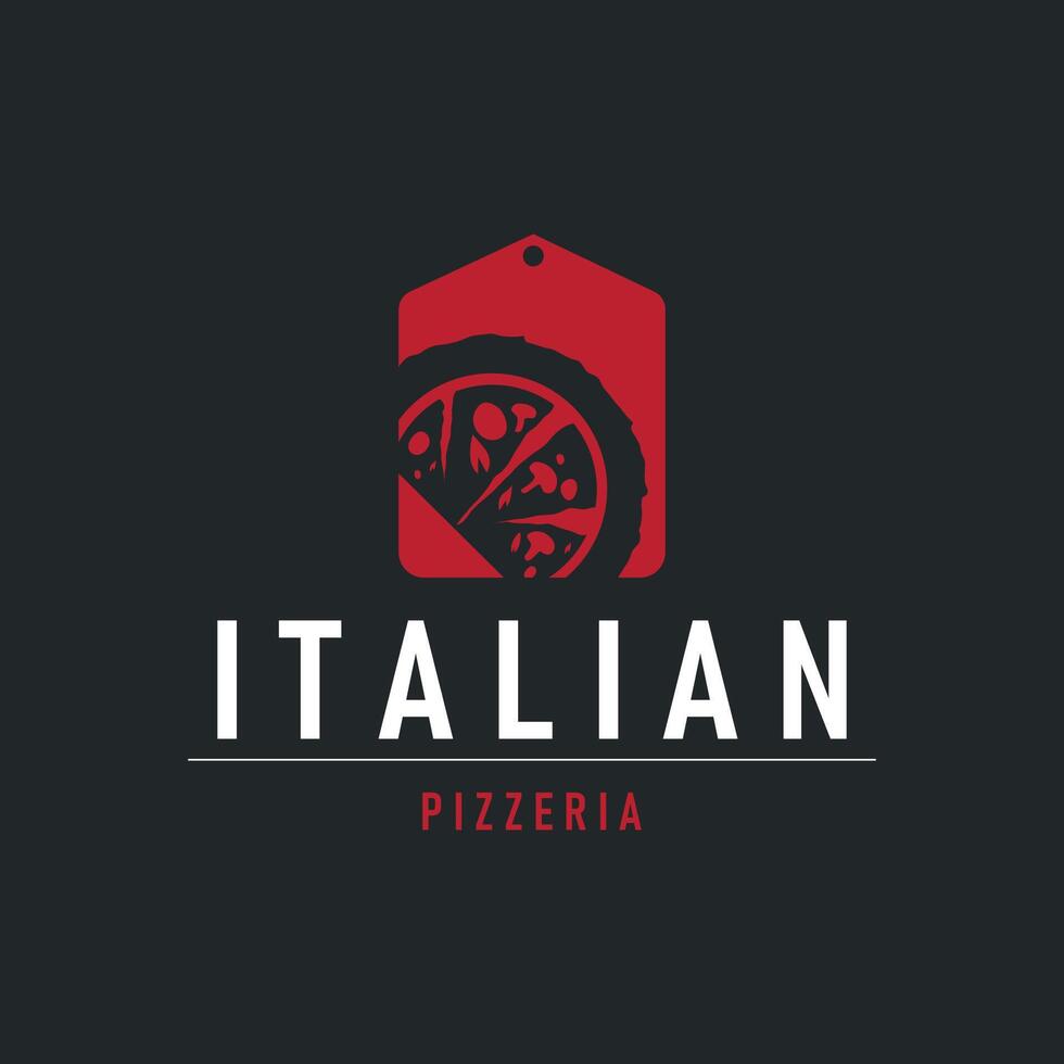 food design pizza logo vector