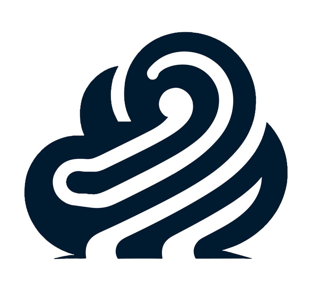 A logo for a cloud vector