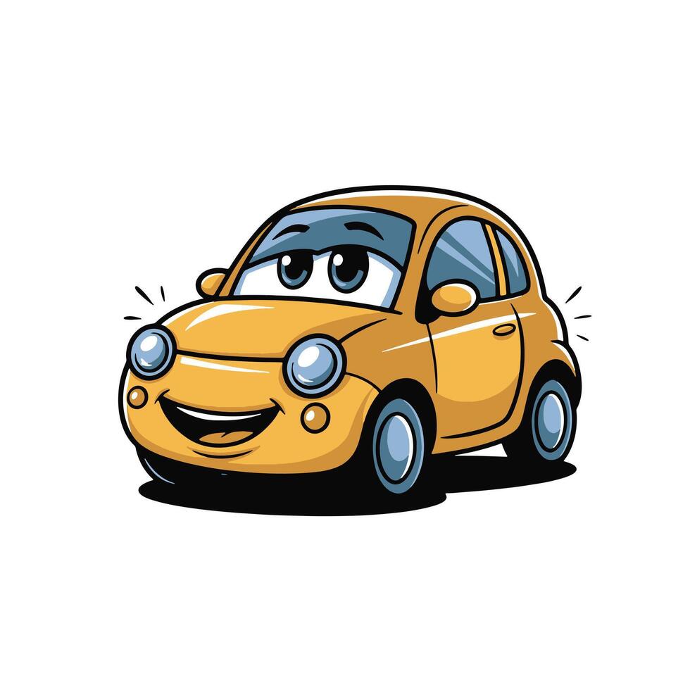 Playful Car Illustration vector