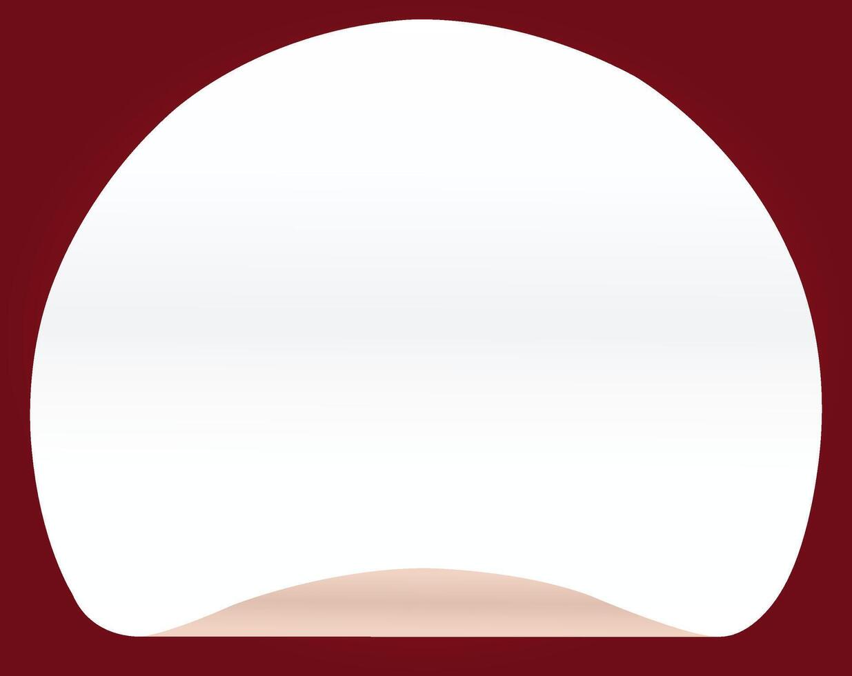 White Circle Peel Sticker for Year End Sale on Red Gradient Background vector