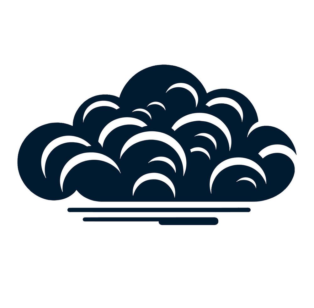 Clouds icon illustration on white background vector