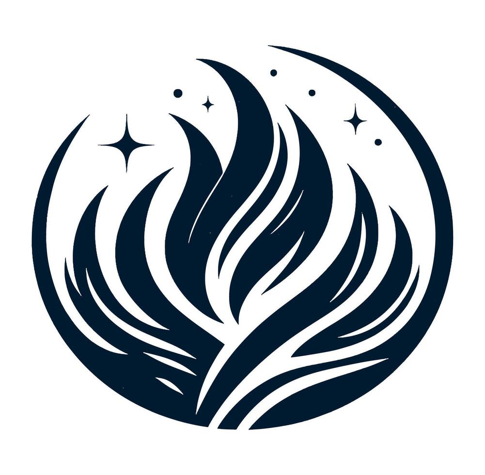 A logo for a company that makes candles vector