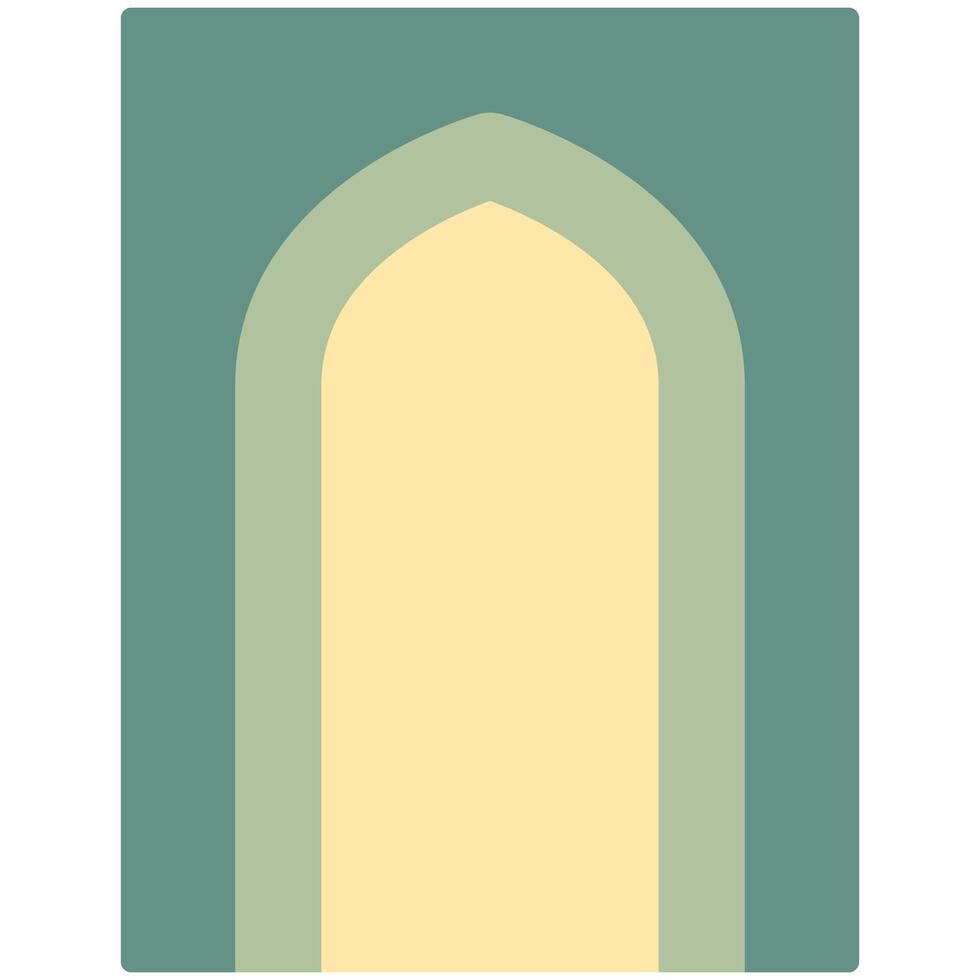 mosque window arch vector