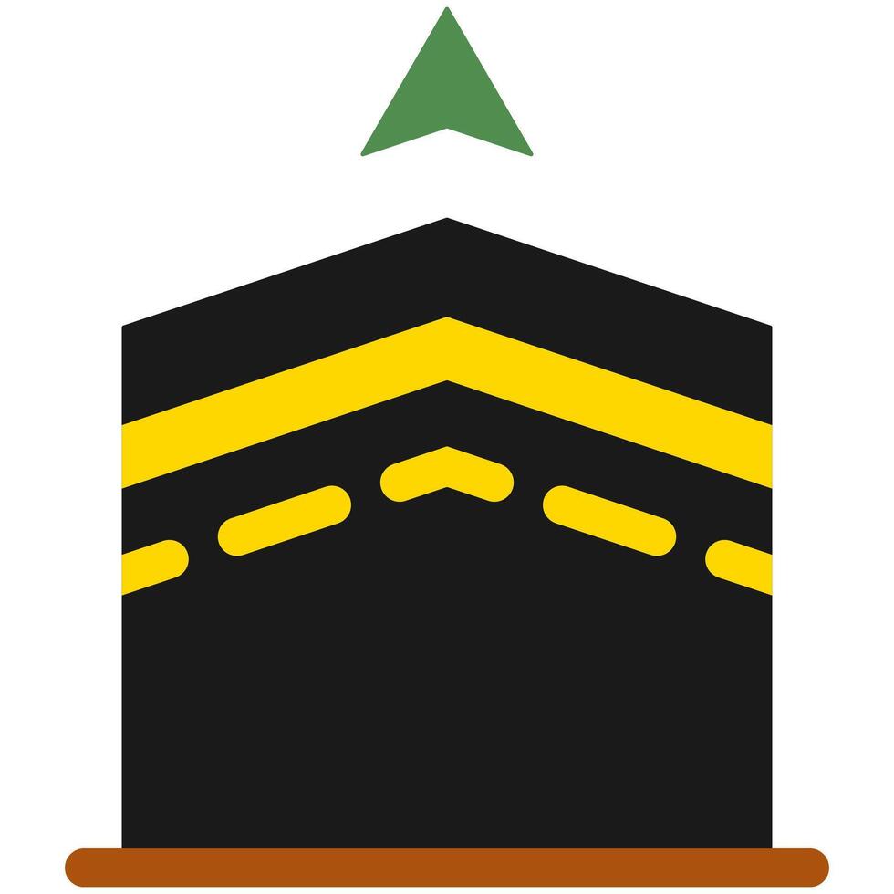 qibla direction icon vector