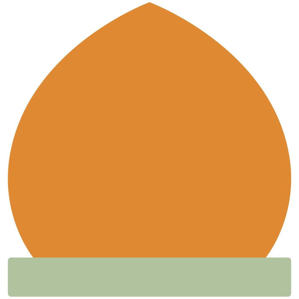 mosque dome icon vector