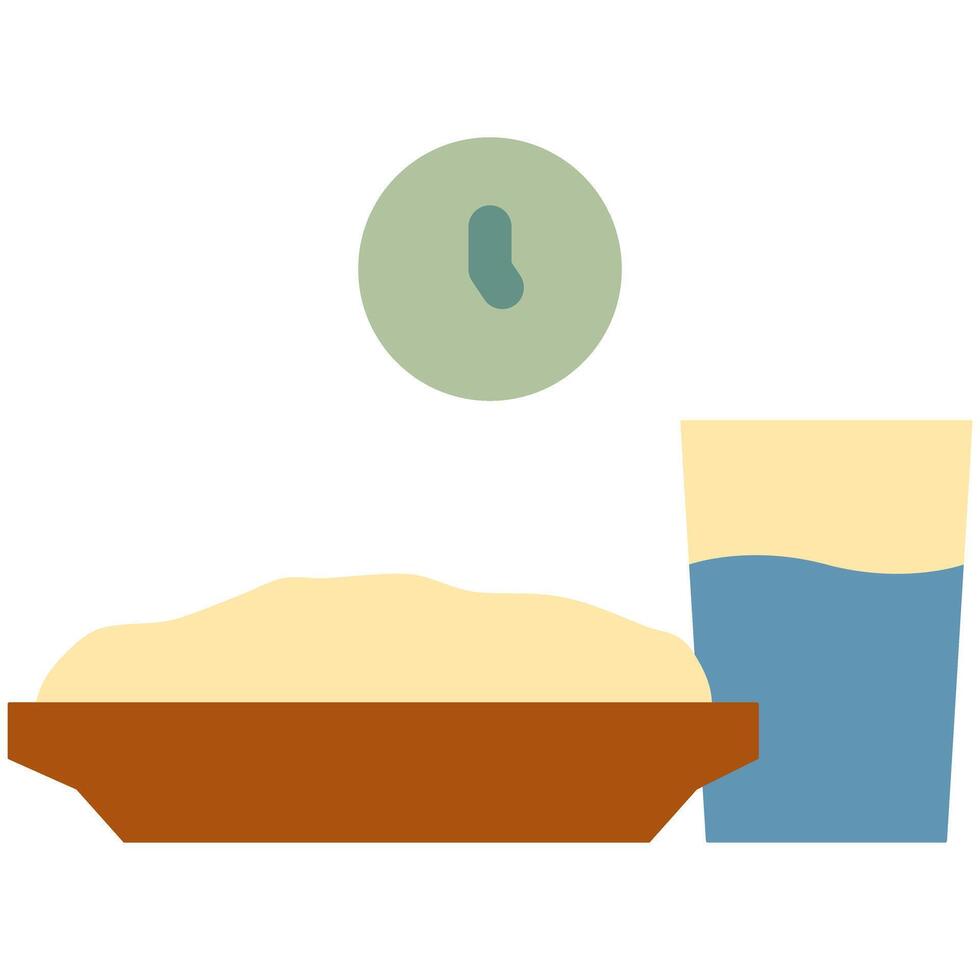 iftar fasting icon vector