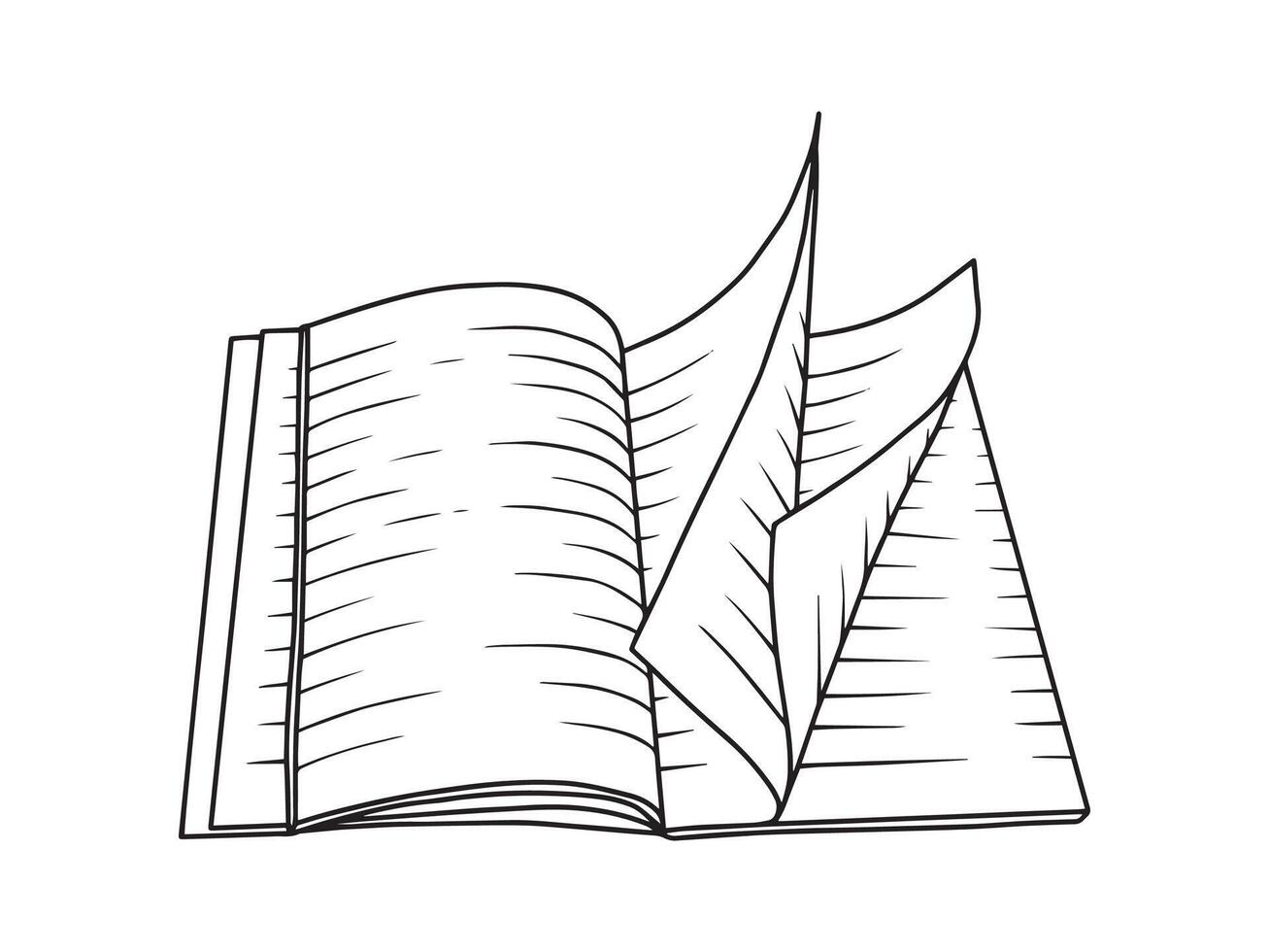 Book Line Art vector