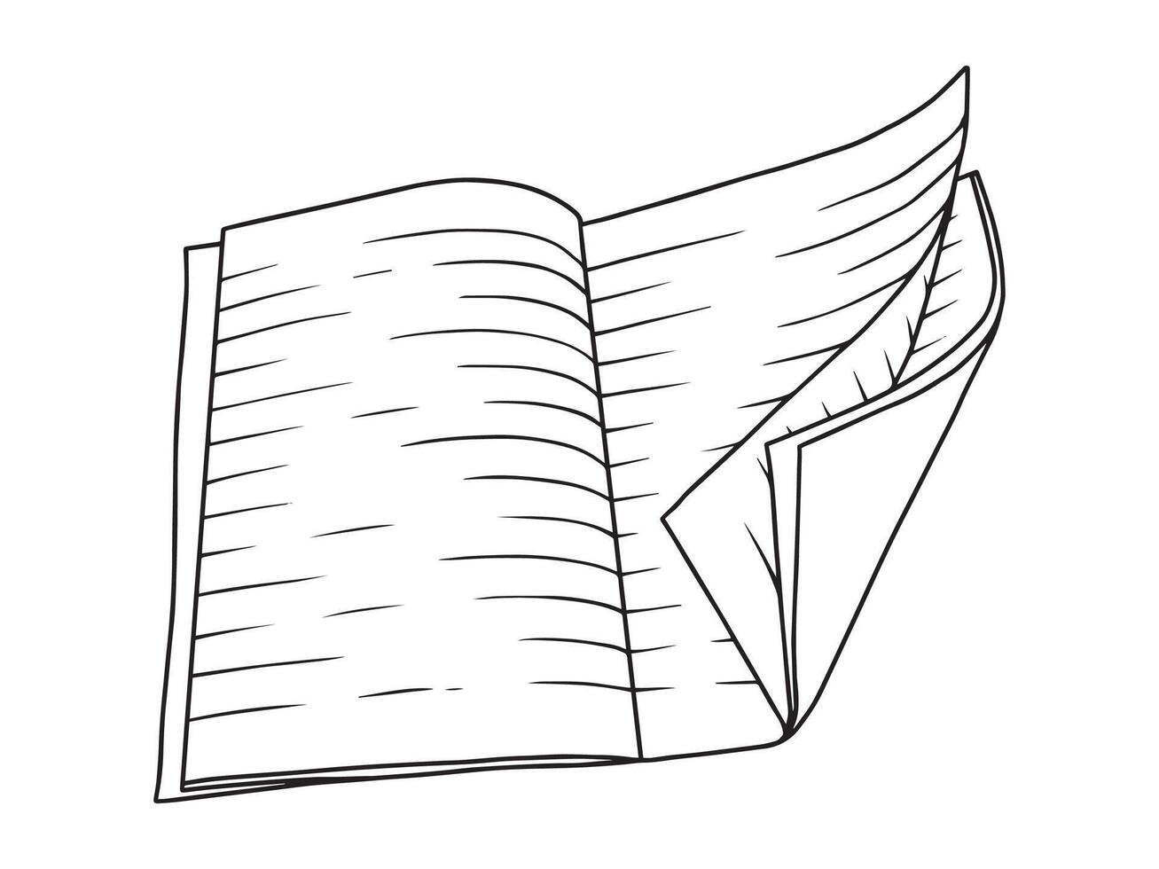 Book Line Art Background vector