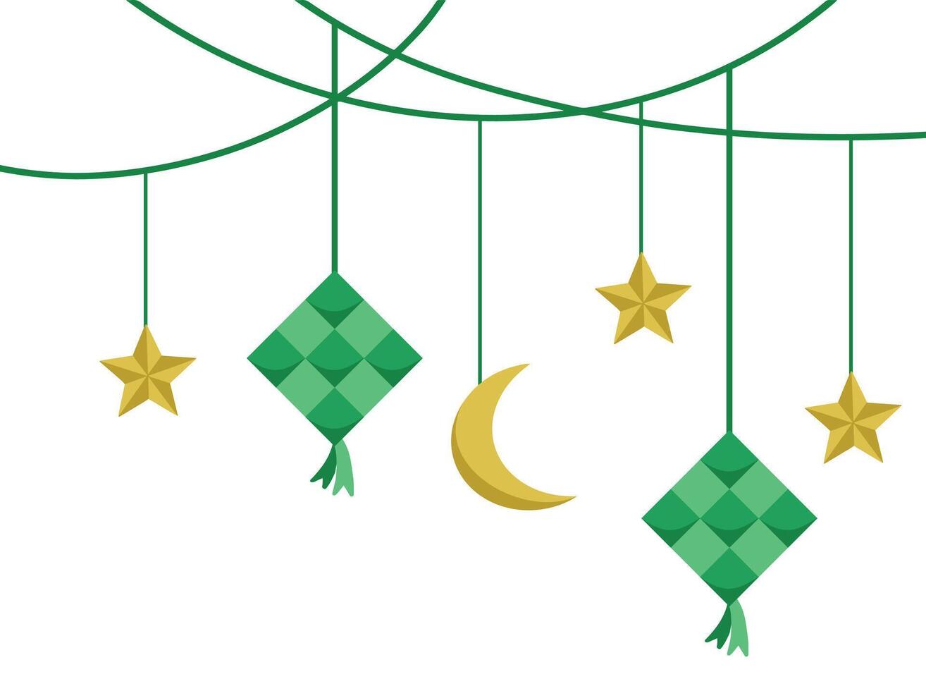 Eid Al Fitr Line Art vector