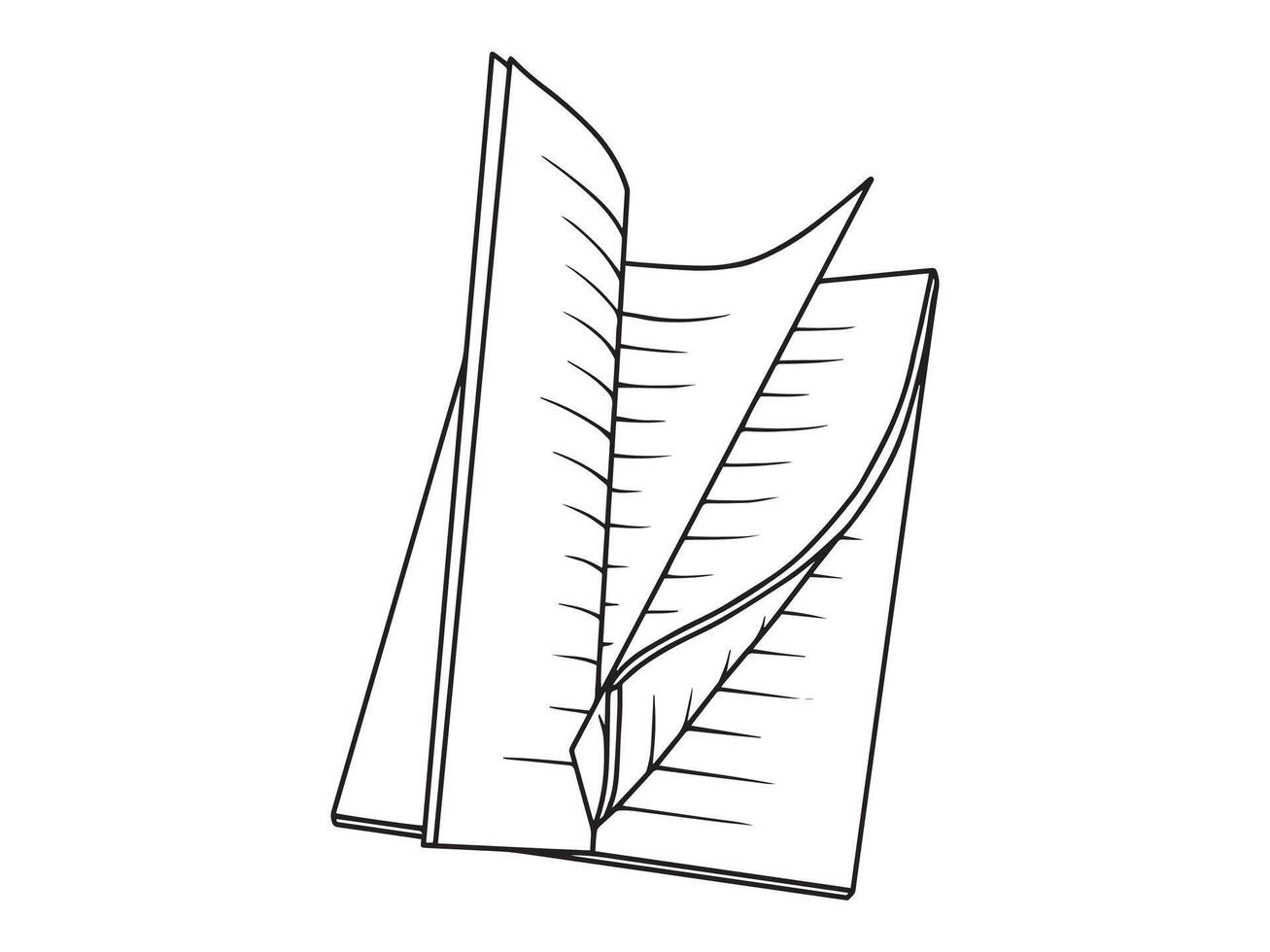 Hand Drawn Book Illustration vector