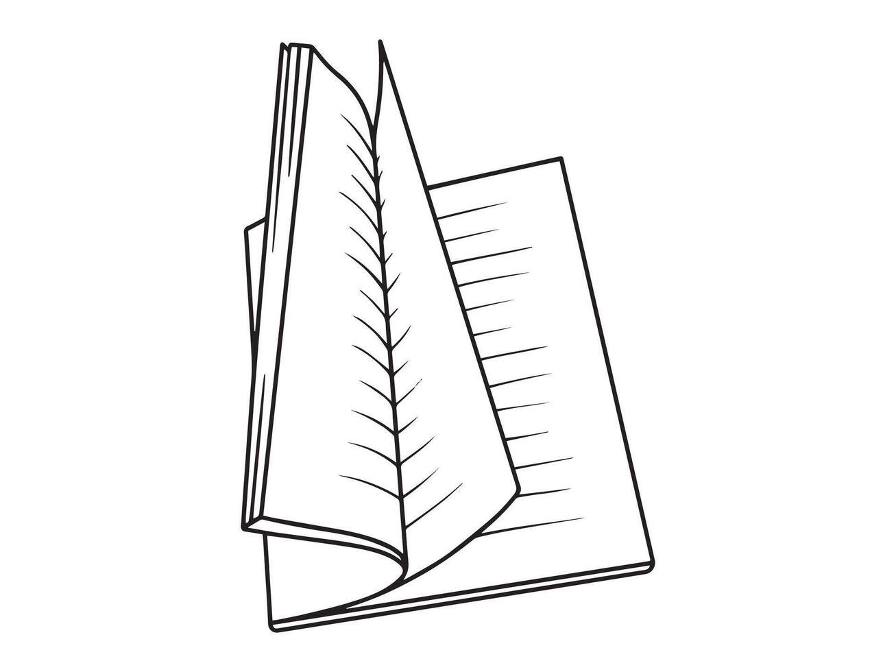 Sketch Book Black and White vector