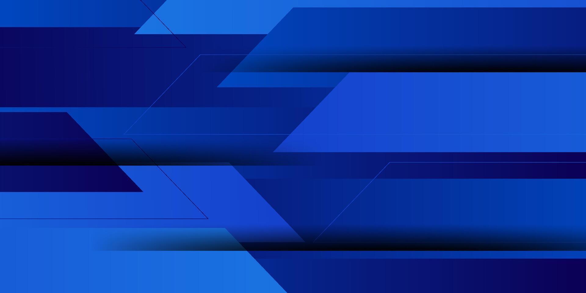Abstract overlapping shapes on blue 3D background. Elegant pattern in liquid blue color with stripes. Eps10 vector