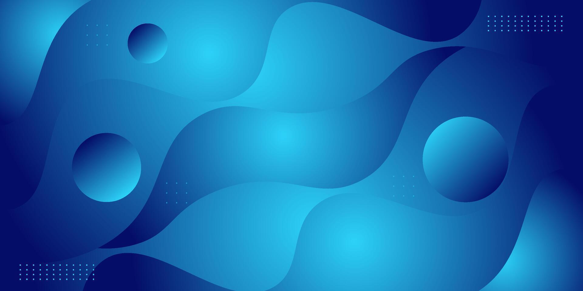 Abstract minimal blue wave background. Modern concept background. Realistic waves with simple geometric patterns. vector