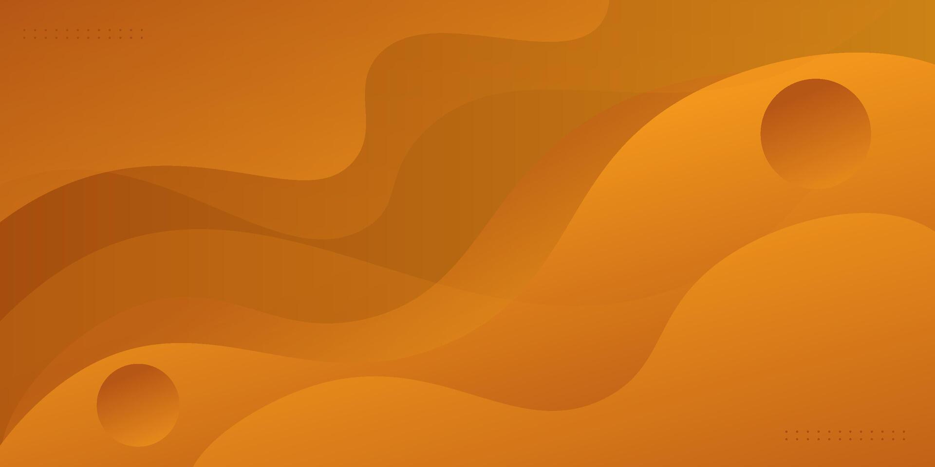 Dark orange geometric business banner design. Creative banner design with wave shape. Simple horizontal banner. Eps10 vector