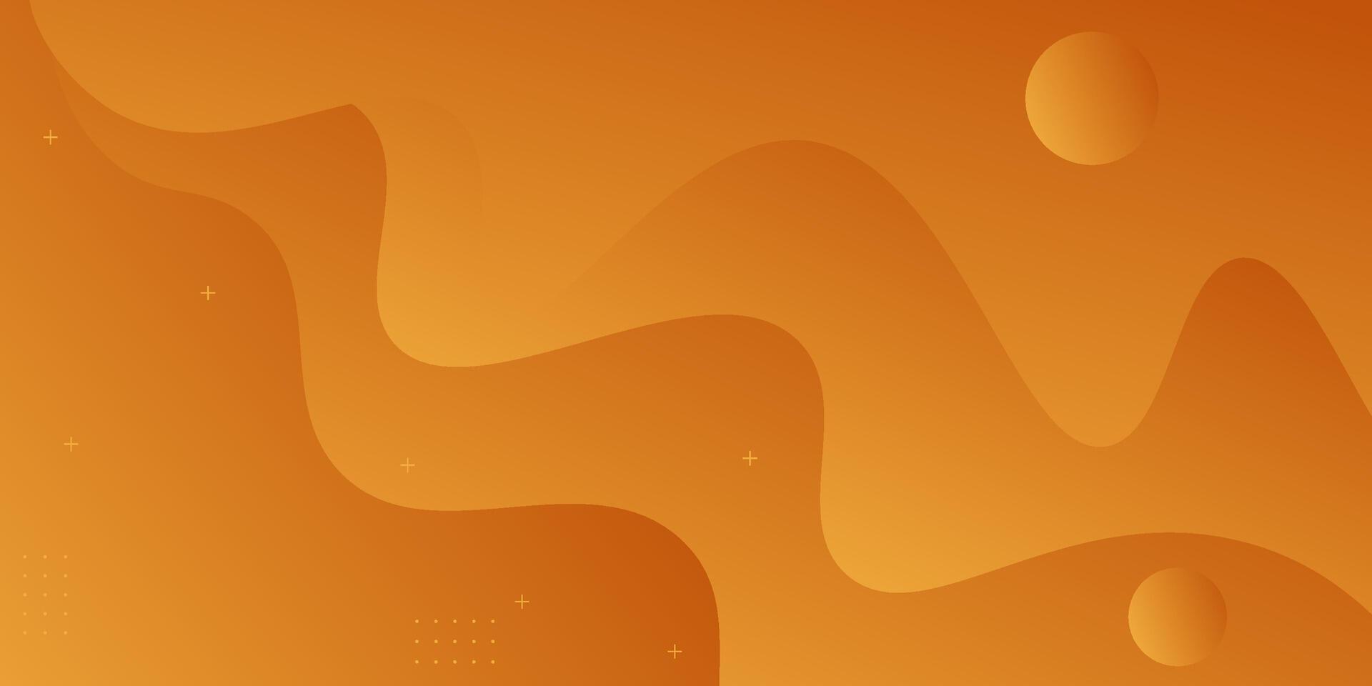 Orange dynamic abstract background with simple wave design. Creative gradient background. Smart 3D cover design for business design. vector