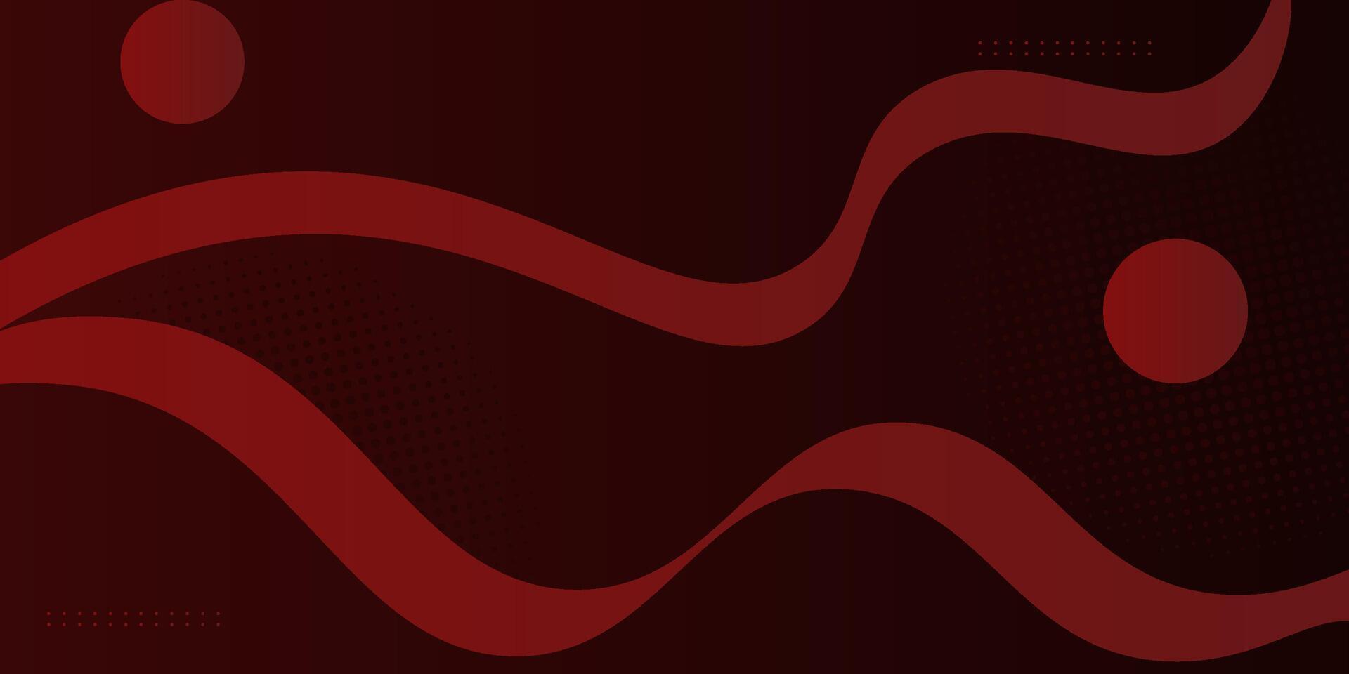 Abstract wave background with dark red color combination. Liquid fluid pattern design. Trendy shape design. Eps10 vector